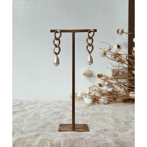 BUYSENSE（バイセンス） | チェーンパールピアス emouv ピアス ゴールド シルバー アクセサリー トレンド 旬