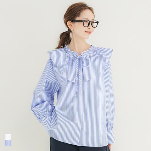 coca（コカ） | 襟フリルオーバーサイズシャツ