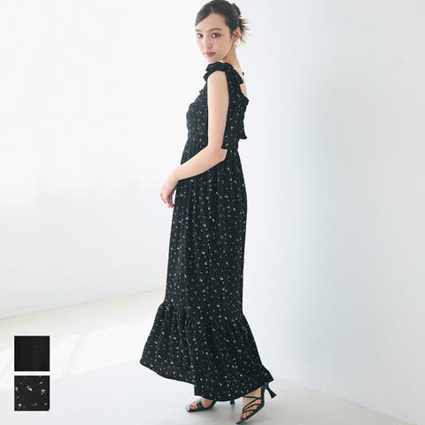 coca（コカ） | シボシャーリング リボンワンピース レディース