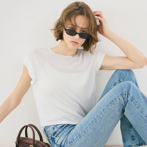 coca（コカ） | シアージョーゼットフレンチスリーブTシャツ