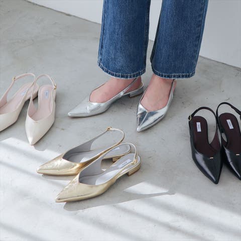 EVOL（イーボル） | 【軽量・柔らかい】Vカットバックバンドパンプス