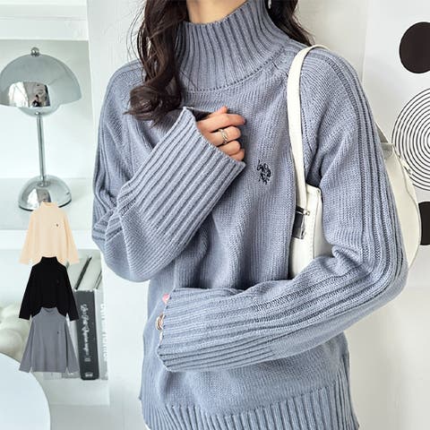 ハーフジップニットプルオーバー[品番：GERW0010809]｜GeeRA