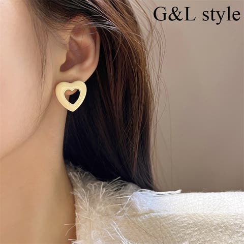 G&L Style（ジーアンドエルスタイル） | ハートモチーフフレームピアス　10014
