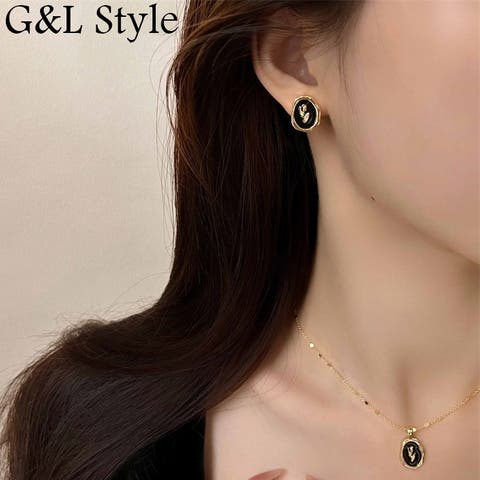 G&L Style（ジーアンドエルスタイル） | フラワーモチーフフレームピアス・イヤリング　10095