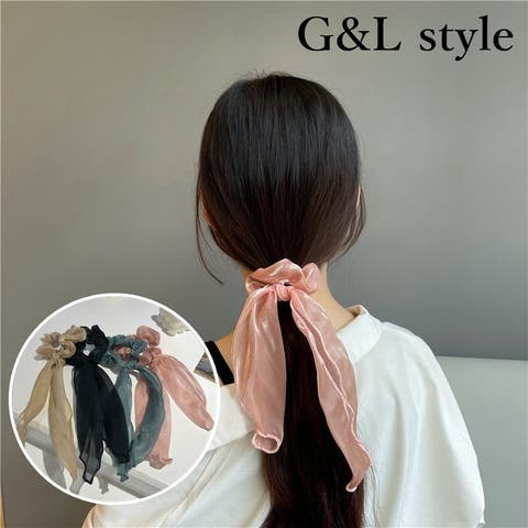 G&L Style（ジーアンドエルスタイル） | 光沢リボンシュシュ　10198