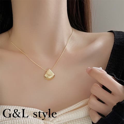 G&L Style（ジーアンドエルスタイル） | シェルモチーフゴールドネックレス　10206