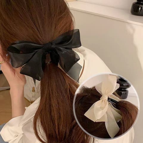 G&L Style(ジーアンドエルスタイル) | シアーリボンヘアクリップ 10418
