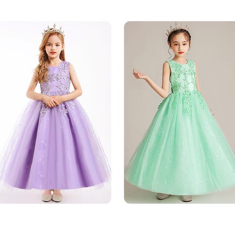 Amiyo(アミヨ) | ノースリーブ刺繍ビジュードレス120cm-170cm(適齢:3歳から13歳)