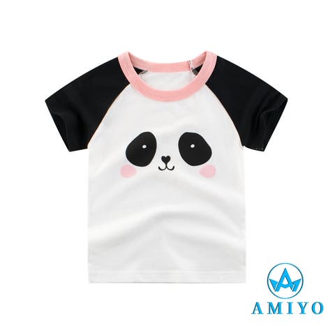 Amiyo（アミヨ） | パンダプリント　Tシャツ　8112