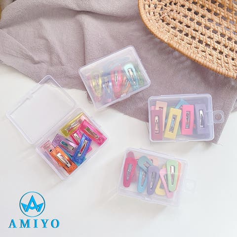 Amiyo（アミヨ） | キッズ　カラフルヘアピン 10本セット　9567