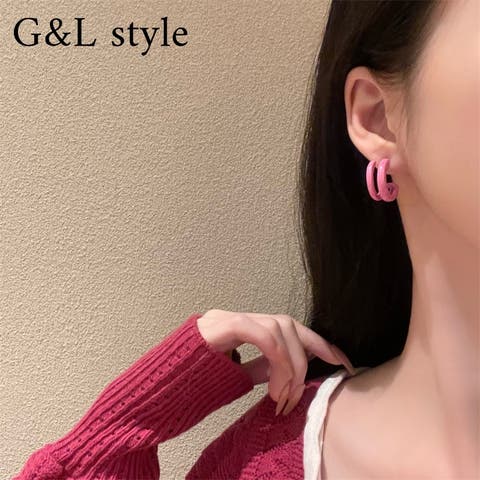 G&L Style（ジーアンドエルスタイル） | ダブルハーフフープピアス　9575