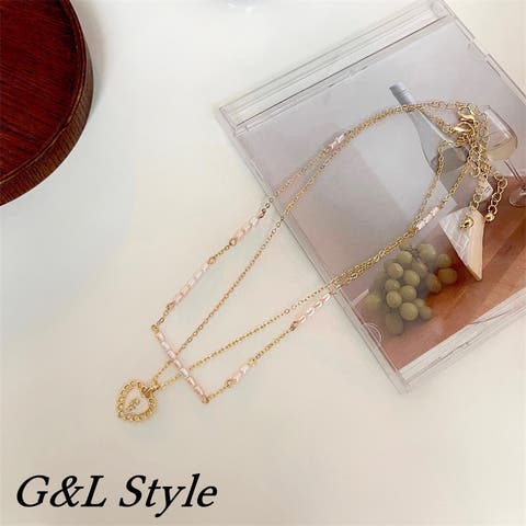 G&L Style（ジーアンドエルスタイル） | ハートモチーフ・パール　2typeネックレス　9743