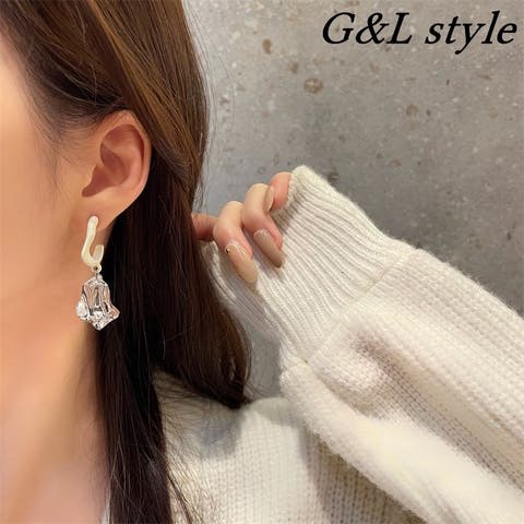 G&L Style（ジーアンドエルスタイル） | アクリルアイスモチーフハーフフープピアス　9853