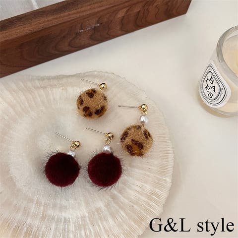 G&L Style（ジーアンドエルスタイル） | パール×ファーピアス　9919