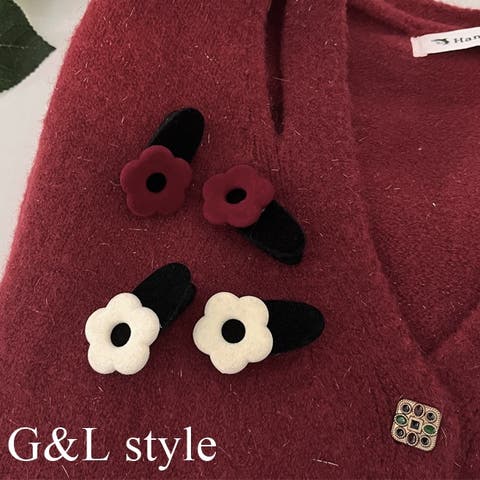 G&L Style（ジーアンドエルスタイル） | フラワーモチーフヘアクリップ　9986