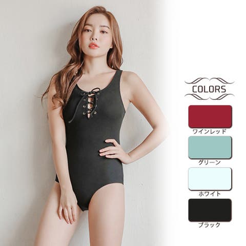 GRAXIA（グラシア） | フロントレースアップのモノキニワンピ（水着ビキニ・ワンピース）