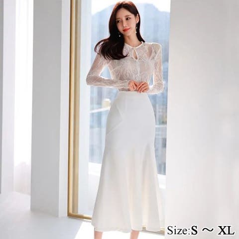 GRAXIA(グラシア) | レーストップマーメイドラインワンピース(キャバドレス・CABARETDRESS)