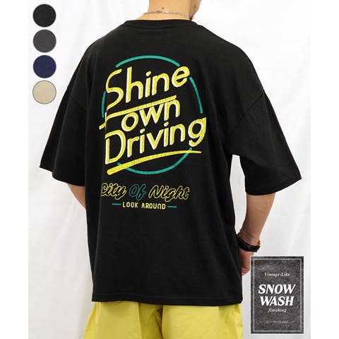 GROOVY STORE（グルービーストア） | 【ｵｰﾊﾞｰｻｲｽﾞ】【ヴィンテージライク】Tシャツ半袖 レトロTｼｬﾂ【ネオン】#ロゴ T
