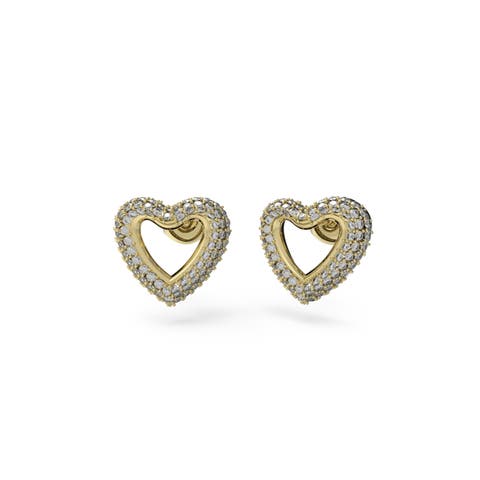 GUESS【WOMEN】（ゲス） | [GUESS] BELOVED 13MM PAVE HEART SHAPE STUDS