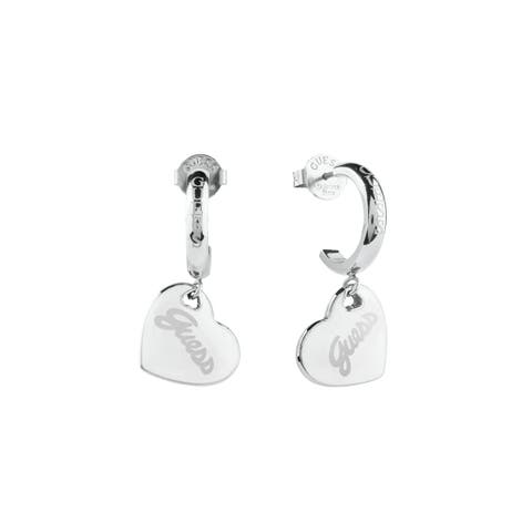 GUESS【WOMEN】（ゲス） | [GUESS] VINTAGE GUESS 30MM MINI HEART LOGO HOOPS