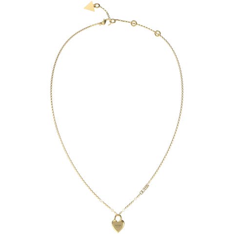 GUESS【WOMEN】（ゲス） | [GUESS] ALL YOU NEED IS LOVE 16-18" Mini Heart Lock Necklace