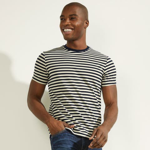 GUESS【MEN】（ゲス） | [GUESS] Finn Pique Striped Tee