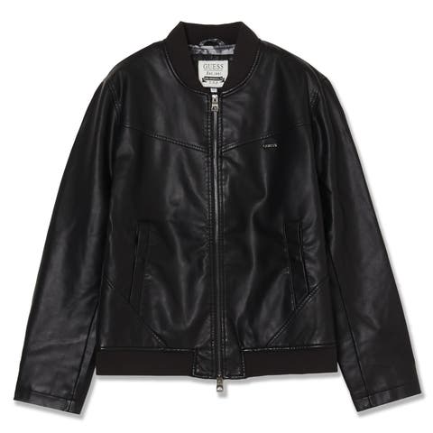 GUESS【MEN】（ゲス） | [GUESS] Faux Leather Bomber