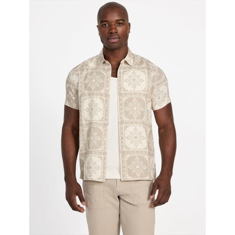 GUESS【MEN】（ゲス） | [GUESS] SS Mosley Tile Print Shirt 半袖シャツ