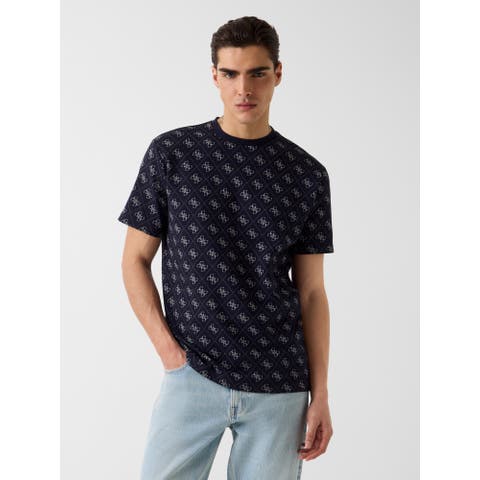 GUESS【MEN】（ゲス） | [GUESS] JACQUARD 4G Knit Top Tシャツ 総柄