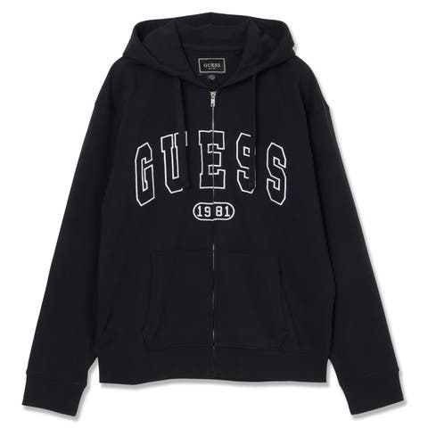 GUESS【MEN】（ゲス） | [GUESS] DAVIS Zip Hoodie パーカー ジップアップ ロゴパーカー