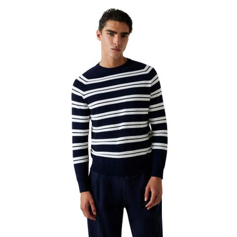GUESS【MEN】（ゲス） | [GUESS] LARRIE Raglan Striped Sweater セーター
