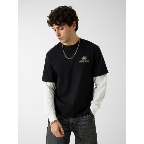 GUESS【MEN】（ゲス） | [GUESS] GUESS JEANS Double Layer Tee Tシャツ ロンT レイヤード バックプリント