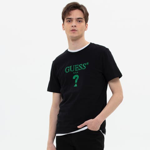 GUESS【MEN】（ゲス） | [GUESS] Painted Rrimless Triangle Logo Tee