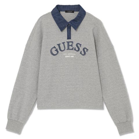 GUESS【WOMEN】（ゲス） | [GUESS] LADIES' L/Slv Collar Sweatshirt スウェット レディース