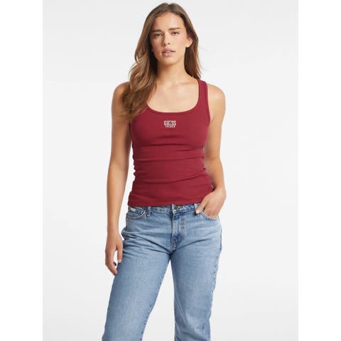 GUESS【WOMEN】（ゲス） | [GUESS] GUESS JEANS Tank Top Slim Rib Emb タンクトップ