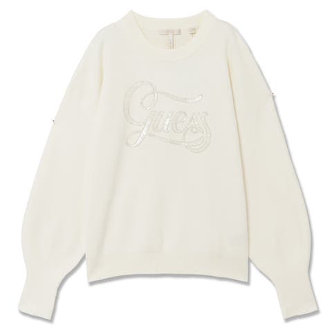 GUESS【WOMEN】（ゲス） | [GUESS] LAURA Logo Rn Ls Sweater トップス レディース