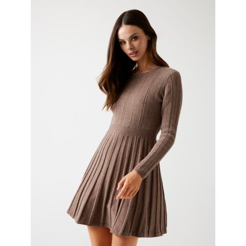 GUESS【WOMEN】（ゲス） | [GUESS] LS Morgan Fit And Flare Dress ワンピース ドレス