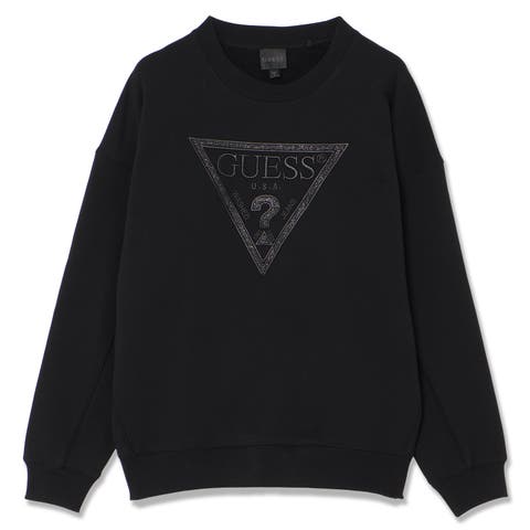GUESS【WOMEN】（ゲス） | [GUESS] LS Triangle Glitter Sweatshirt スウェット
