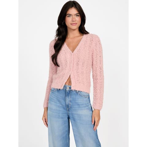 GUESS【WOMEN】（ゲス） | [GUESS] LS Vn Bea Open Stitch Cardigan カーディガン