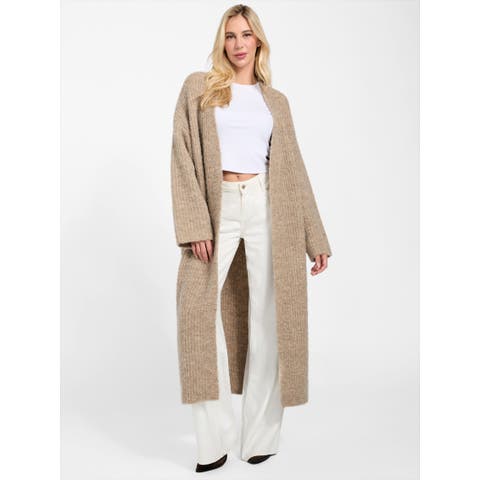 GUESS【WOMEN】（ゲス） | [GUESS] Long Sleeves Beniko Boucle Midi Cardigan ロングカーディガン