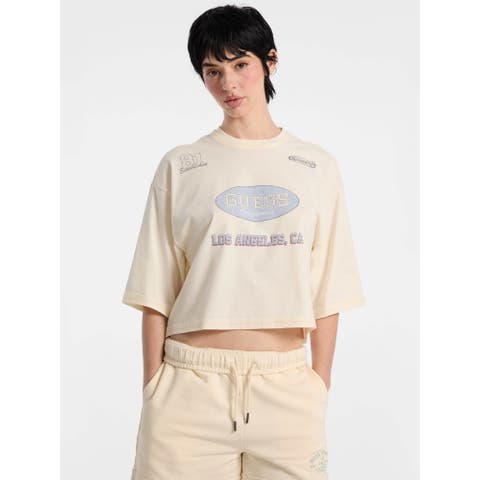 GUESS【WOMEN】（ゲス） | [GUESS] GUESS Originals Raw Edge Baggy Tee 半袖Tシャツ レディース