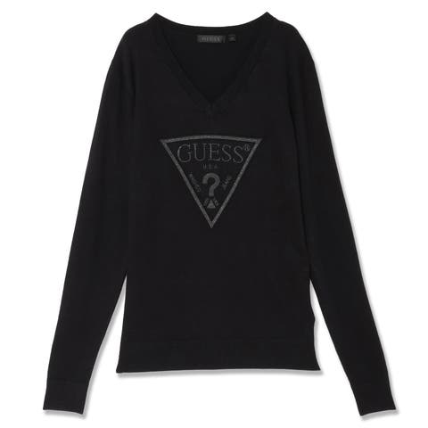 GUESS【WOMEN】（ゲス） | [GUESS] MIRIAM Triangle Logo Vn Ls Sweater セーター レディース