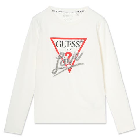 GUESS【WOMEN】（ゲス） | [GUESS] LS Cn Triangle Love Tee 長袖 Tシャツ レディース
