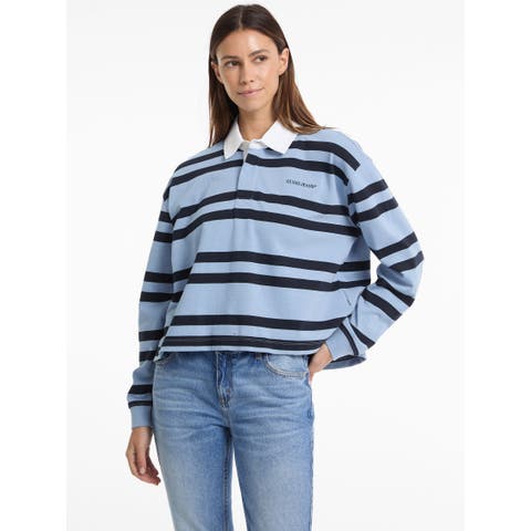 GUESS【WOMEN】（ゲス） | [GUESS] GUESS JEANS Ls Rugby Polo Shirt 長袖 ポロシャツ レディース