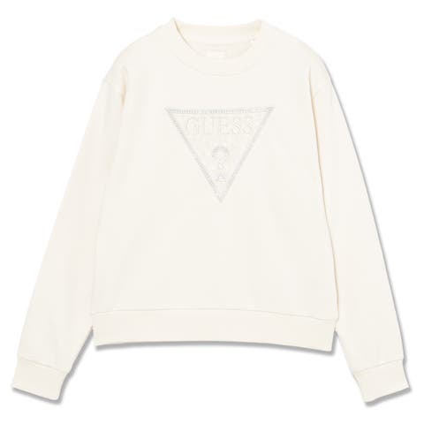 GUESS【WOMEN】（ゲス） | [GUESS] Crew Neck Triangle Lace Sweatshirt スウェット