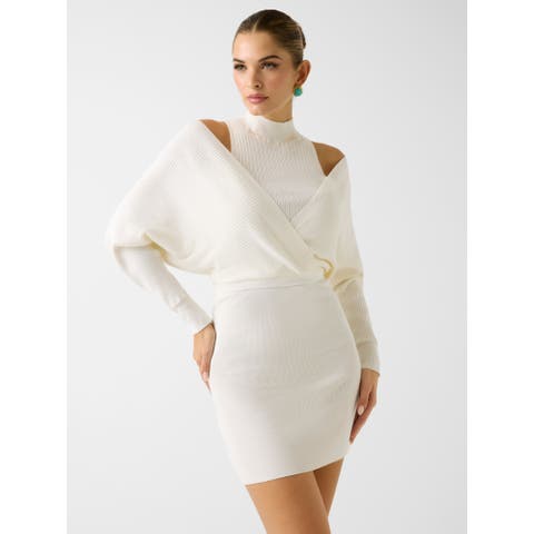 GUESS【WOMEN】（ゲス） | [GUESS] Long Sleeves Dolman Anita Rib Dress ワンピース