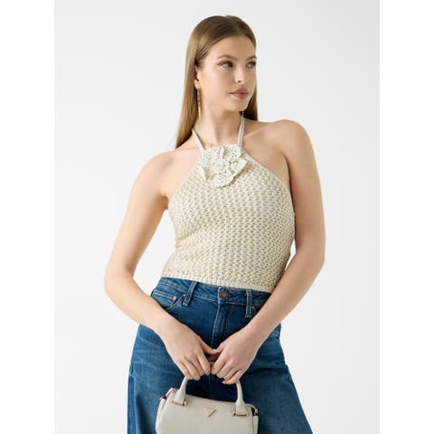 GUESS【WOMEN】（ゲス） | [GUESS] Halter Crochet Top キャミソール ホルターネック
