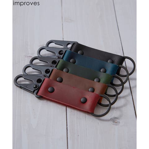 improves（インプローブス） | キーリング メンズ レディース カラビナ レザー キーホルダー アクセサリー アメカジ カジュアル スケーター ストリート 韓国ファッション きれいめ