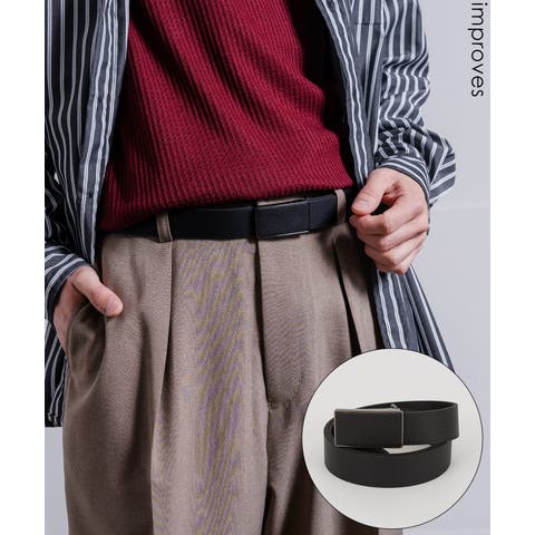 improves（インプローブス） | ベルト メンズ レディース シンセティックレザー ベルト シンプル きれいめ ビジネス ベーシック トラッド セレクト アメカジ カジュアル 古着MIX スケーター