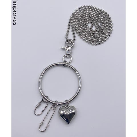 improves（インプローブス） | キーホルダー メンズ レディース ロングチェーン 金具型 リング ハート ストリート カジュアル 古着MIX 韓国ファッション